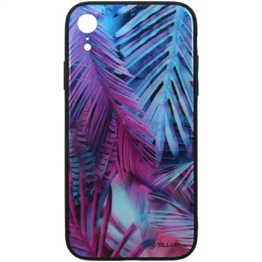 Husa de protectie Tellur Glass print pentru Apple iPhone XR, Palm