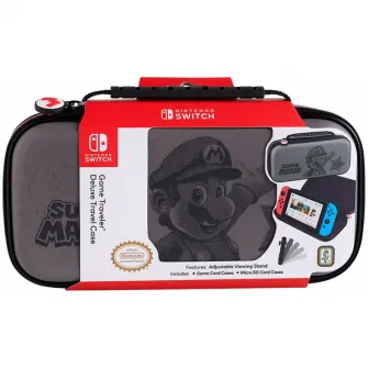 Husa de transport si protectie Nacon NNS46G Mario pentru Nintendo Swich, Negru Gri