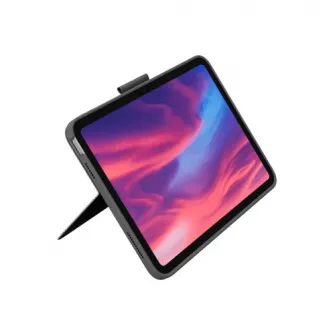Husa Logitech Combo Touch cu Smart Connector, tastatura iluminata si trakpad detasabile pentru iPad gen 10, US, Gri Oxford