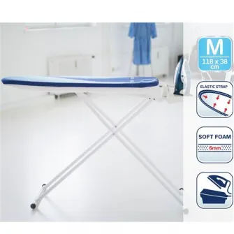 Husa masa de calcat Leifheit AirActive M, dungi albastre