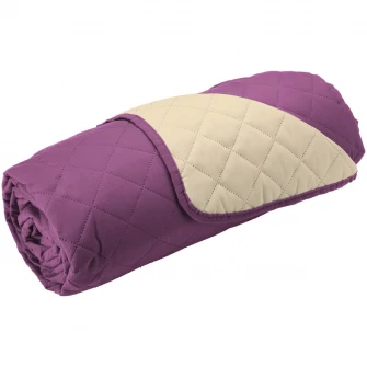 Husa matlasata cu doua fete Alcam pentru canapea 3 locuri Purple/ Vanila