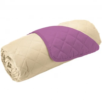 Husa matlasata cu doua fete Alcam pentru canapea 3 locuri Purple/ Vanila