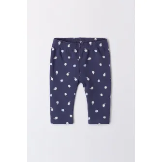IDO, Set de bluza cu pantaloni si cardigan cu fermoar - 3 piese, Alb optic, Bleumarin, 56 CM