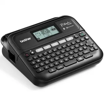 Imprimanta de capse BROTHER PT-D460BTVP, panglica de 18 mm, USB, husa de transport, afisaj grafic mare