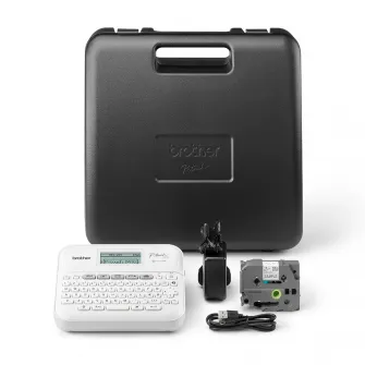 Imprimanta etichete model PT-D410VP, Brother, 1080 dpi, USB, Alb