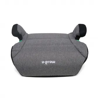 Inaltator auto pentru copii U-Grow, 125-150cm, certificat R129, fara isofix, gri/negru