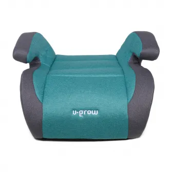 Inaltator auto pentru copii U-Grow, 125-150cm, certificat R129, cu isofix, verde/gri