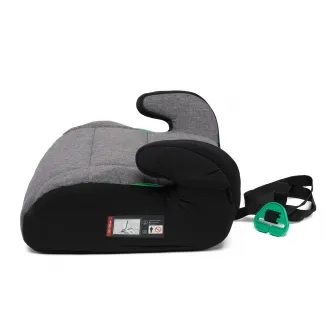 Inaltator auto pentru copii U-Grow, 125-150cm, certificat R129, fara isofix, gri/negru