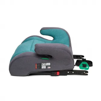 Inaltator auto pentru copii U-Grow, 125-150cm, certificat R129, cu isofix, verde/gri