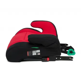 Inaltator auto pentru copii U-Grow, 125-150cm, certificat R129, cu isofix, negru/rosu