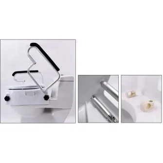 Inaltator WC cu capac, manere de sustinere rabatabile, reglabil pe inaltime, inaltime reglabila 5cm, 10 cm, 15 cm, cmi-7060H