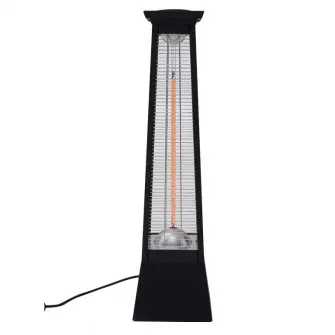 Incalzitor electric vertical cu baza Heinner, putere maxim 2000 W, doua trepte de putere 1000/2000W, lampa fibra de carbon