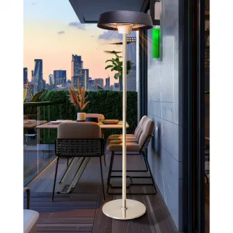 Incalzitor electric vertical cu infrarosu Heinner, putere maxim 2000 W, lampa halogen, doua trepte de putere 1000/2000 W