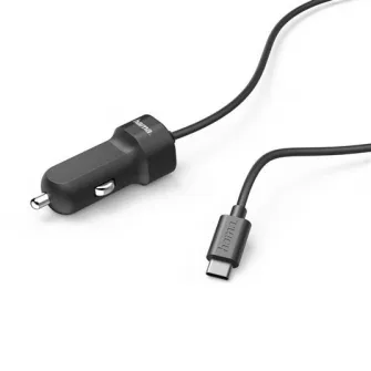 Incarcator auto Hama USB tip C, negru