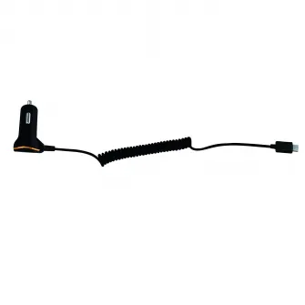 Incarcator auto Logilink,PA0147, 2 x USB, 1 x USB, cablu micro-USB 1 x USB, 0.4m, Max 2.1A, Negru