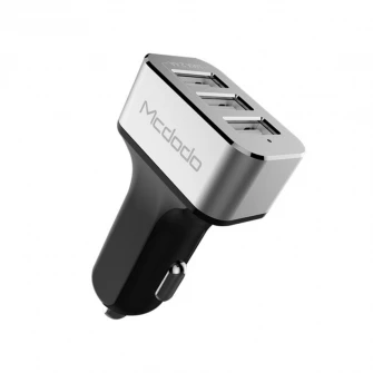 Автомобильное зарядное устройство Mcdodo Triple USB, макс. 5,2 А, серый