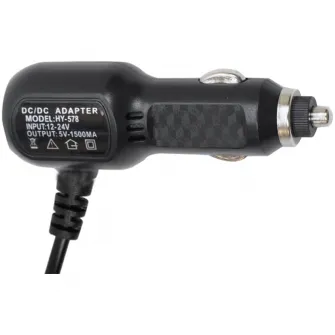 Incarcator auto PNI cu mufa mini USB 12V/24V - 5V 1.5A, pentru DVR auto, lungime cablu 3.5m