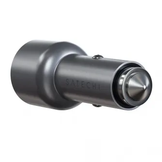 Incarcator auto Satechi 40W Dual USB-C PD, Argintiu