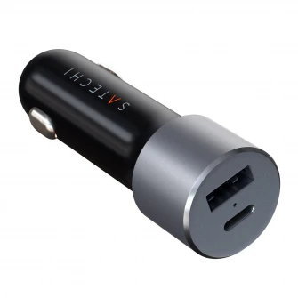 Incarcator auto Satechi, USB Type C, 72W, Space Grey