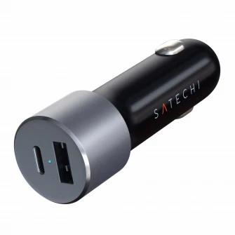 Incarcator auto Satechi, USB Type C, 72W, Space Grey