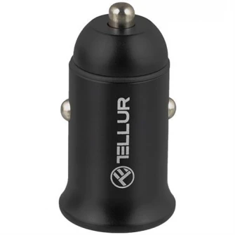Incarcator auto Tellur PD60W, QC30W, FCC7, Negru