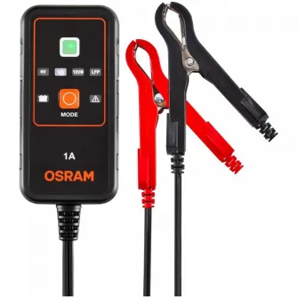 Incarcator baterie Smart battery charger Osram 901, 1A , 6V/12V , Compatibil Sistem Start/Stop