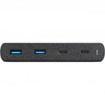 Incarcator retea UNIQ statie USB Surge, Quick Charge, 90W, 2 X USB Tip-C - 2 X USB, Negru