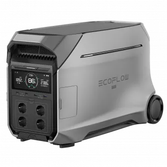 Incarcator solar, Ecoflow Delta 3 Pro, capacitate 4096Wh, putere 4000W, argintiu, dimensiuni (693x341x410mm)