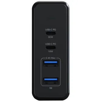 Incarcator USB-C Satechi 108W, MultiPort Travel,1x USB-C PD, 2x USB3.0, 1xQualcomm 3.0, Gri spatial
