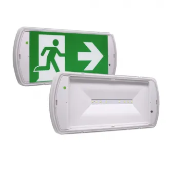 Indicator iesire de urgenta Eaton SafeLite SL2MNM42D1C3A, cu autonomie de 1 ore, 100lm, IP42, verde