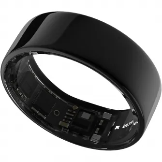 Inel inteligent monitorizare sanatate Ultrahuman Ring Air, Marimea 14, Aster Air Black