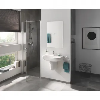 Inel prosop Grohe BauCosmopolitan, fixare perete ascunsa, 21 cm, Crom