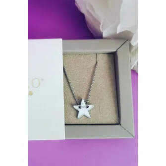 iNGRiKO, Colier de argint cu pandantiv mother of pearl, Argintiu