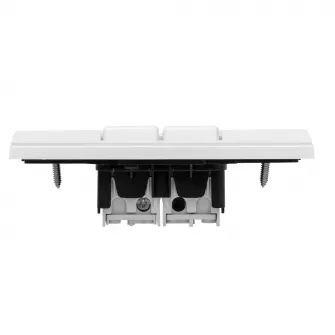Intrerupator dublu cap cruce Gewiss 2M, pentru doza 3M, 16A, plastic, Alb