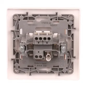 Intrerupator simplu Legrand Niloe L396426, incastrat, 10A, 250V, IP20, Alb