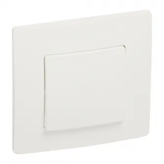 Intrerupator simplu Legrand Niloe L396426, incastrat, 10A, 250V, IP20, Alb