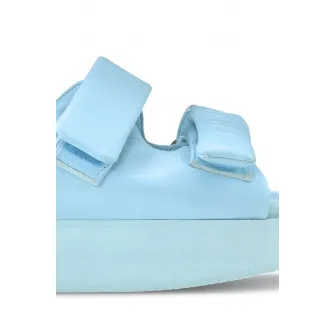 INUIKII, Sandale cu velcro si logo, Albastru deschis, 37