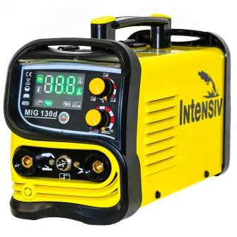 Сварка проволокой Inventor с потоком MIG/TIG/MMA Intensiv MIG 130d, максимальный сварочный ток 130 А, 230 В, максимальный диаметр проволоки 0,8–0,9 мм