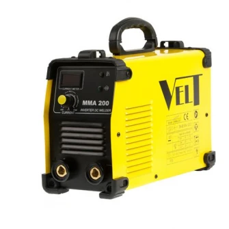 Invertor de sudura industrial Velt MMA 200, 200 A, 230 V, electrod 1.6-4 mm, 7 kg, accesorii incluse