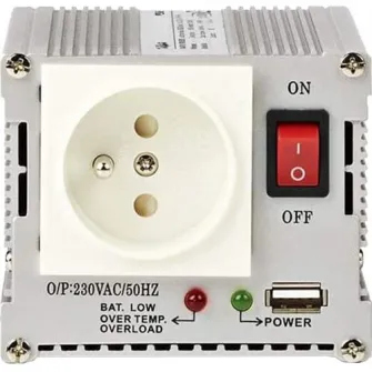 Invertor de tensiune cu usb Nedis, 24V - 230V, 300W