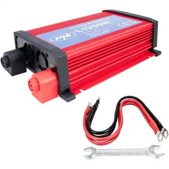 Invertor de tensiune PNI, L1200W alimentare, 12V, iesire 230V