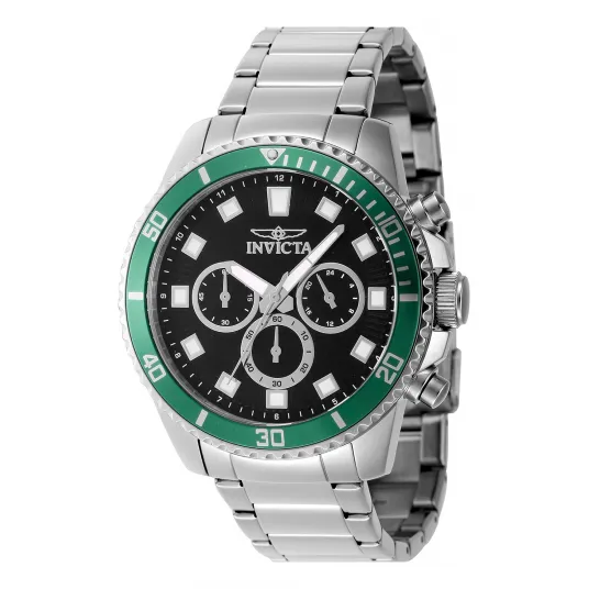 Invicta, Ceas cronograf de otel inoxidabil Pro Diver, Argintiu