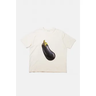 Ioana Ciolacu, Tricou lejer de bumbac organic cu imprimeu vanata, roz piersica, violet aubergine, XL