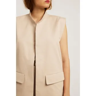 IPANOMI, Vesta fara inchidere Keep It Simple, Bej, M-L