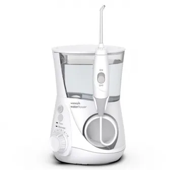 Irigator bucal Waterpik Profesional Aquarius WP-660, 7 capete curatare, 10 trepte presiune, Rezervor 650ml, Alb