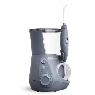 Irigator bucal Waterpik Profesional Aquarius WP-667, 7 capete curatare, 10 trepte presiune, Rezervor 650ml, Gri