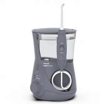 Irigator bucal Waterpik Profesional Aquarius WP-667, 7 capete curatare, 10 trepte presiune, Rezervor 650ml, Gri