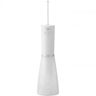 Irigator oral Panasonic Ultrasonic EW-DJ86-W503, 5 trepte de presiune, incarcare rapida 1h, portabil, Duze Ortodontica si Ultrasonica incluse, Capacitate rezervor 200 ml, Alb
