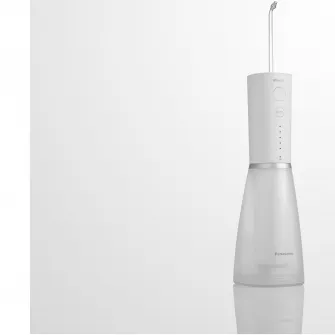 Irigator oral Panasonic Ultrasonic EW-DJ86-W503, 5 trepte de presiune, incarcare rapida 1h, portabil, Duze Ortodontica si Ultrasonica incluse, Capacitate rezervor 200 ml, Alb