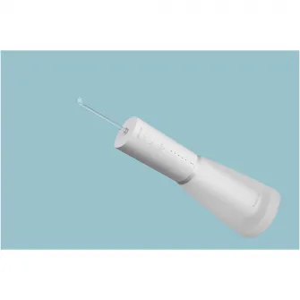 Irigator oral Panasonic Ultrasonic EW-DJ86-W503, 5 trepte de presiune, incarcare rapida 1h, portabil, Duze Ortodontica si Ultrasonica incluse, Capacitate rezervor 200 ml, Alb